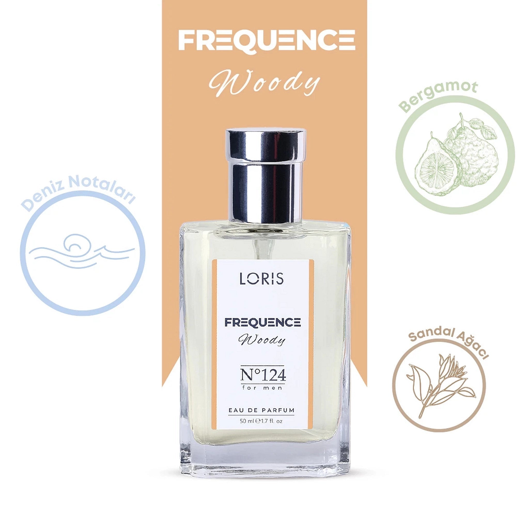 LORIS FREQUENCE Eau de Parfum for Men - 124 - Lorismaroc