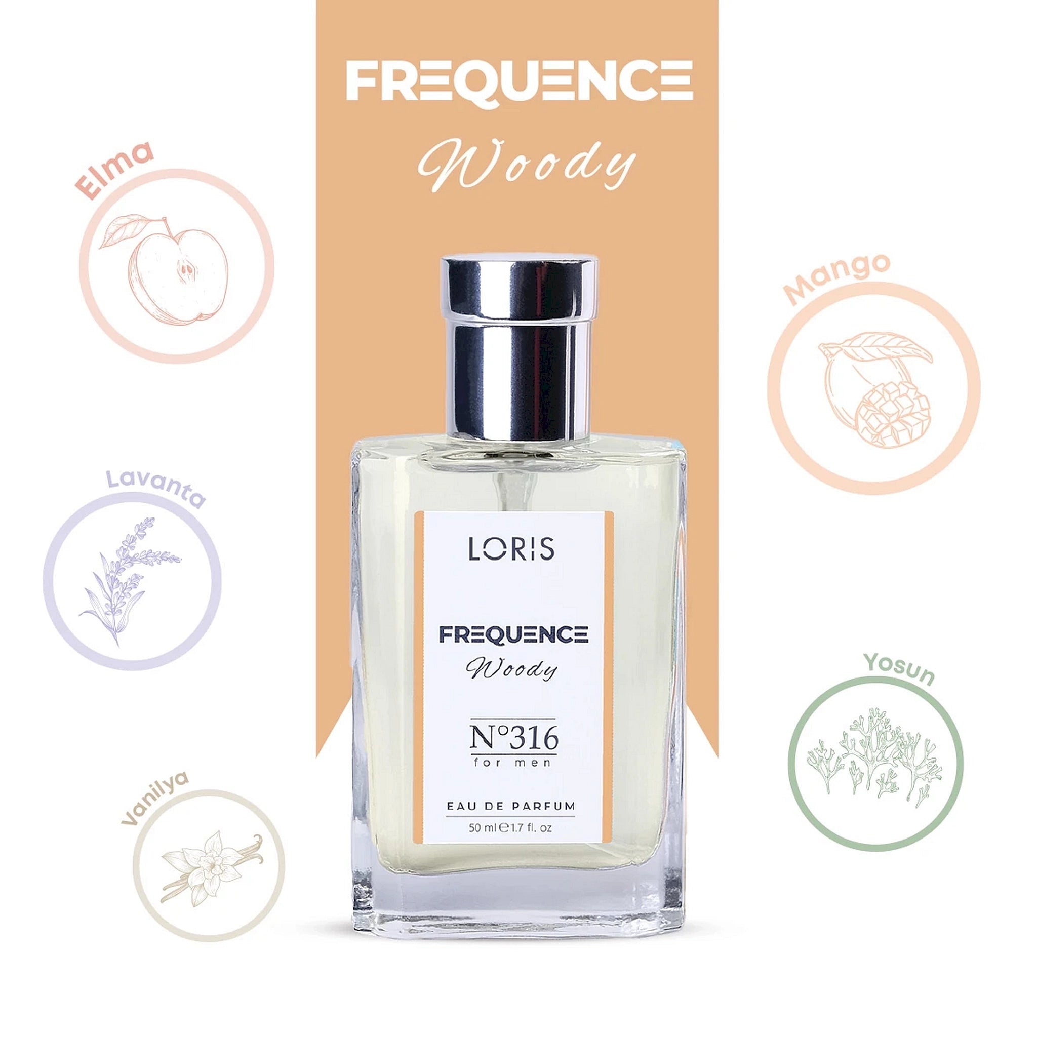 LORIS FREQUENCE Eau de Parfum for Men - 316 - Lorismaroc