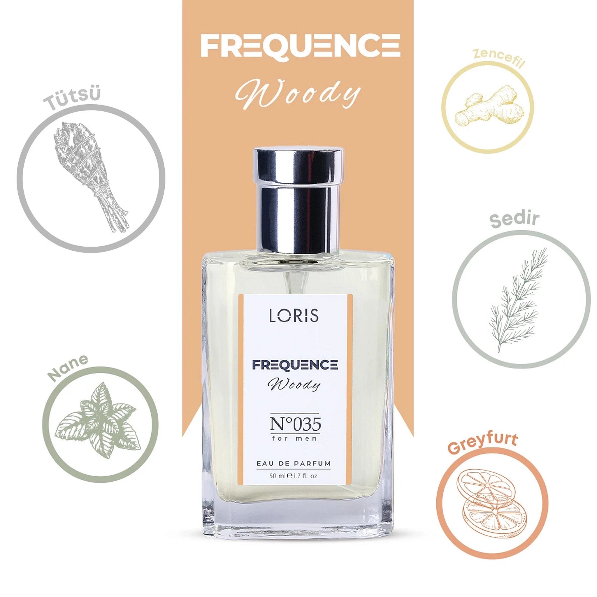 LORIS FREQUENCE Eau de Parfum for Men - 35 - Lorismaroc