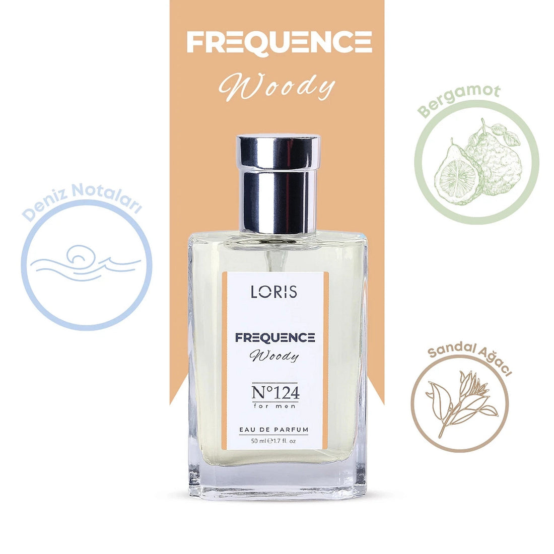 LORIS FREQUENCE Eau de Parfum for Men - 124 - Lorismaroc