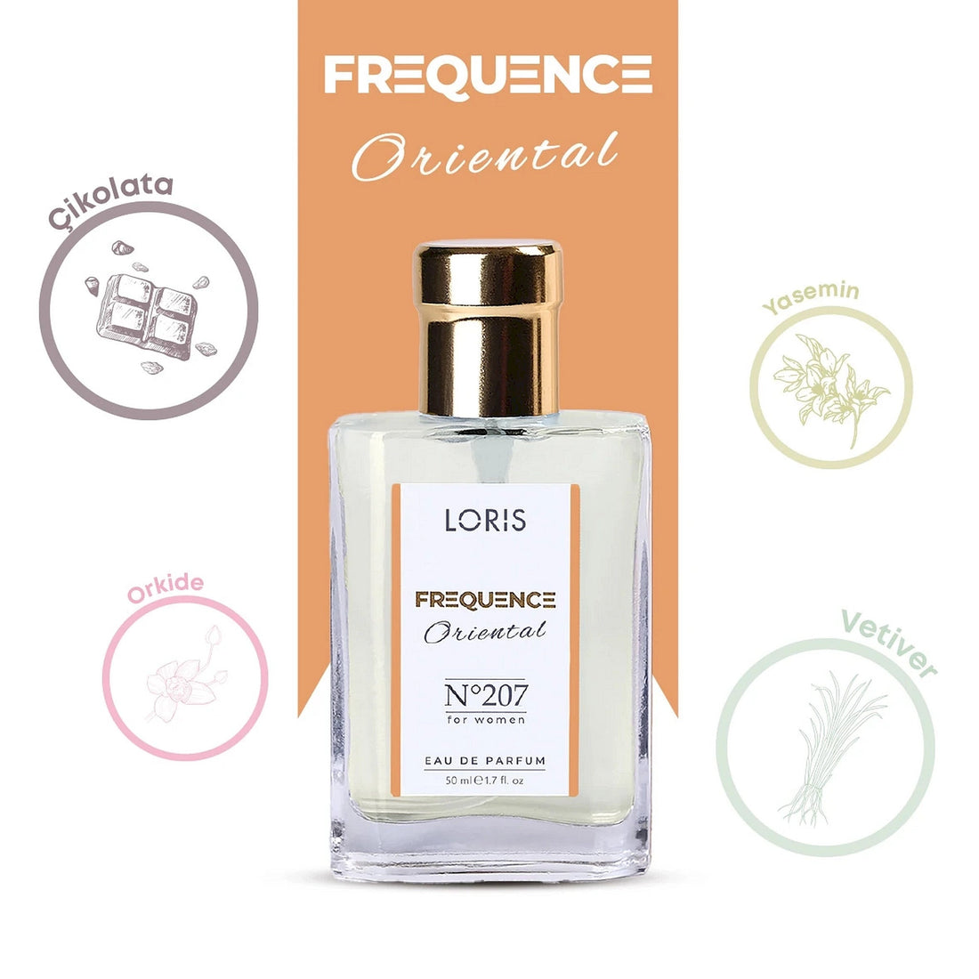 LORIS FREQUENCE Eau de Parfum for Women - 207 - Lorismaroc