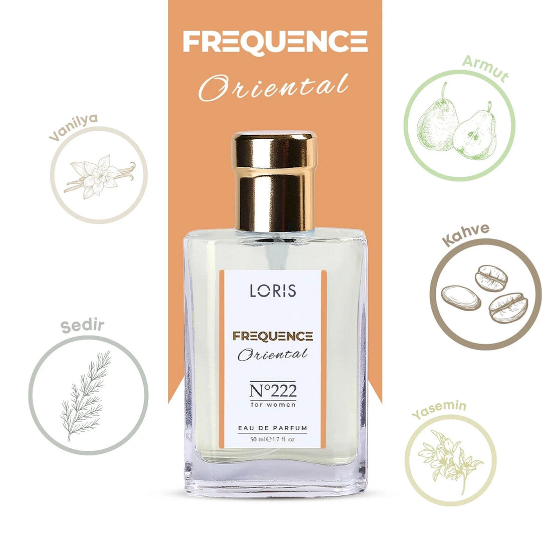 LORIS FREQUENCE Eau de Parfum for Women - 222 - Lorismaroc