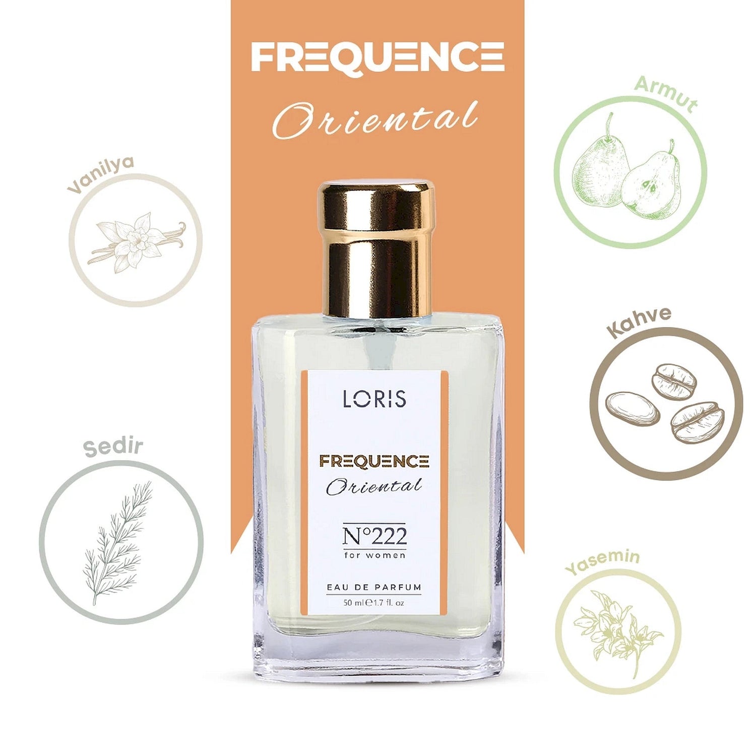LORIS FREQUENCE Eau de Parfum for Women - 222 - Lorismaroc