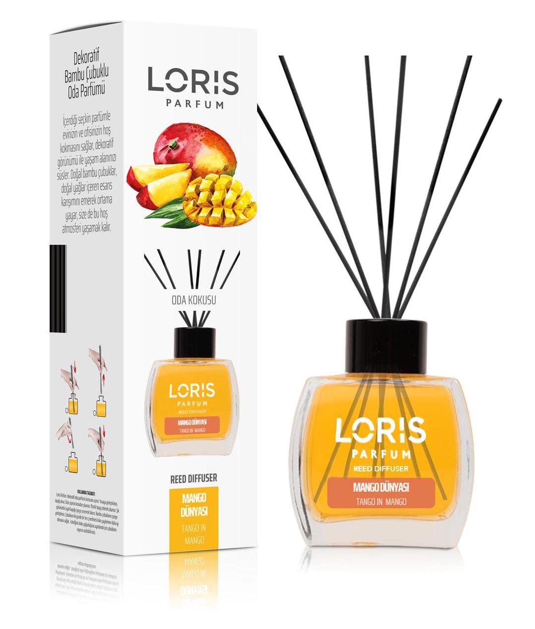 LORIS Reed Diffuser - Tango in Mango - Lorismaroc
